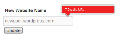 Img-03: Invalid website notification.