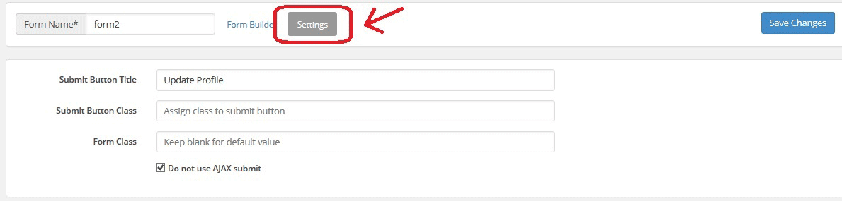 img-02: form settings custom front-end