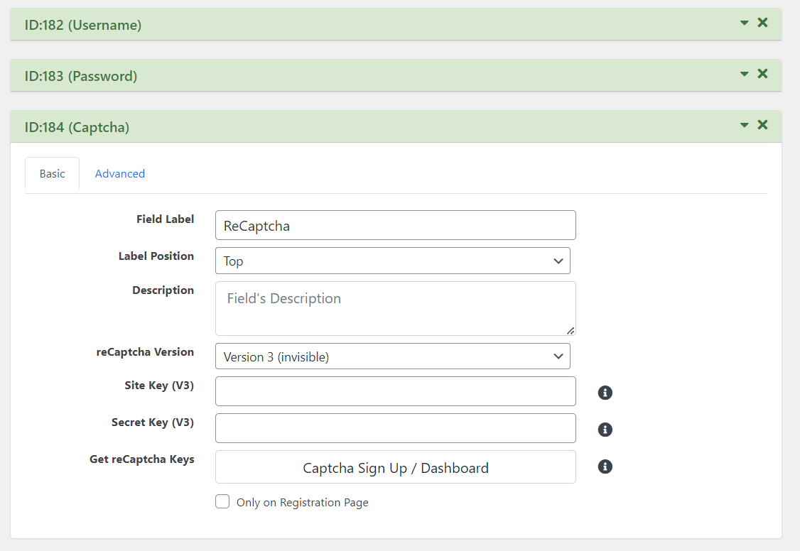 Captcha - User Meta Pro | User Management Plugin