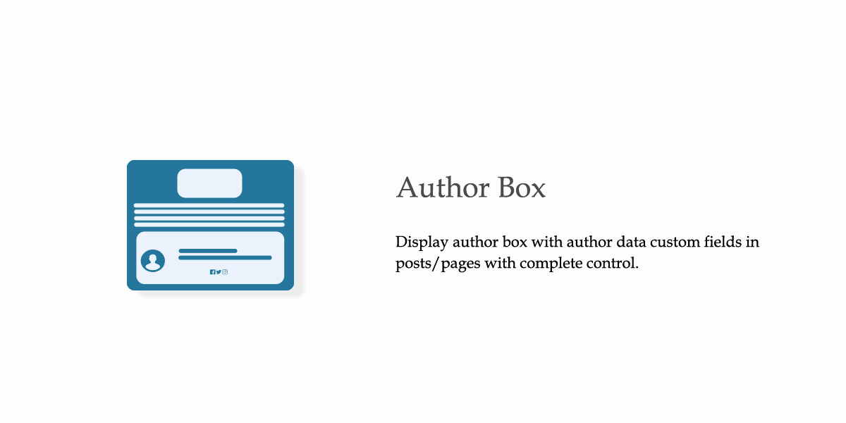 Author Box | User Meta Pro - WordPress user management plugin