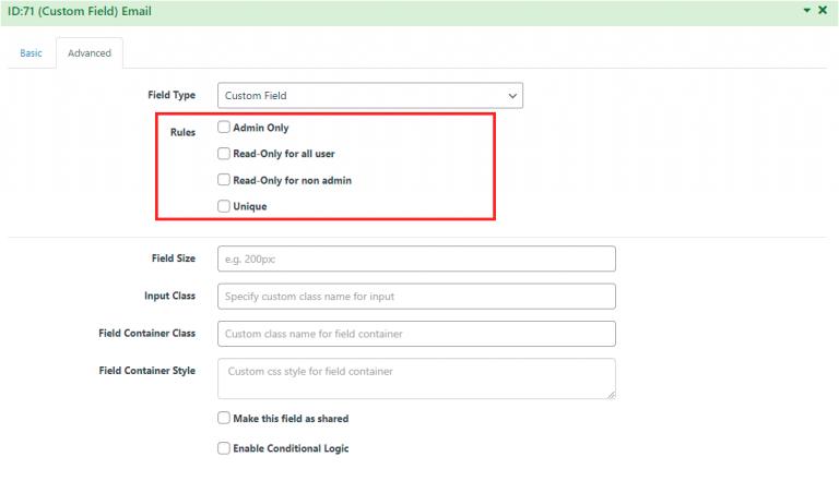 Custom Field User Meta Pro User Management Plugin