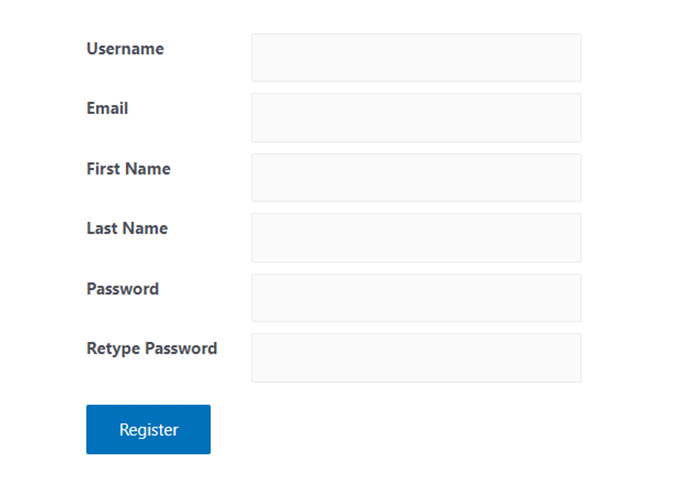 user meta registration